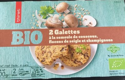 Galettes bio semoule de couscous - Product - fr