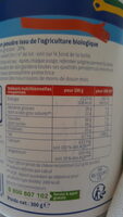 Lait de chèvre entier en poudre - Nutrition facts - fr