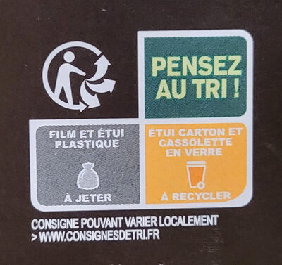 Les noix de ST-Jacques et ses poireaux et champignons - Recycling instructions and/or packaging information - fr