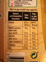 Moussaka Boeuf et Aubergines - Nutrition facts - fr