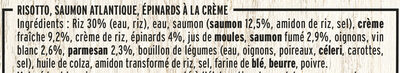 Risotto au saumon & épinards à la crème - Ingredients - fr