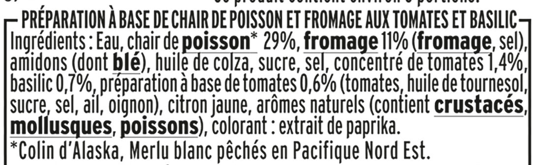 Le Coeur Frais Provençal - 14 Bâtonnets - Ingredients - fr