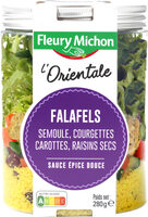 SALAD JAR - L'Orientale - Falafels, semoule, courgettes, carottes, raisins secs, sauce épice douce - Product - fr