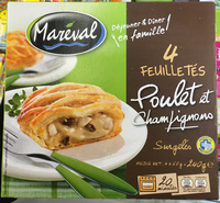 4 Feuilletés Poulet et Champignons surgelés - Product - fr