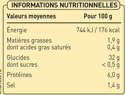 6 galettes de blé Noir bio - Nutrition facts - fr