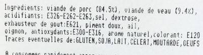 Chair Porc & Veau - Ingredients - fr
