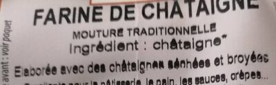 Farine de châtaigne - Ingredients - fr