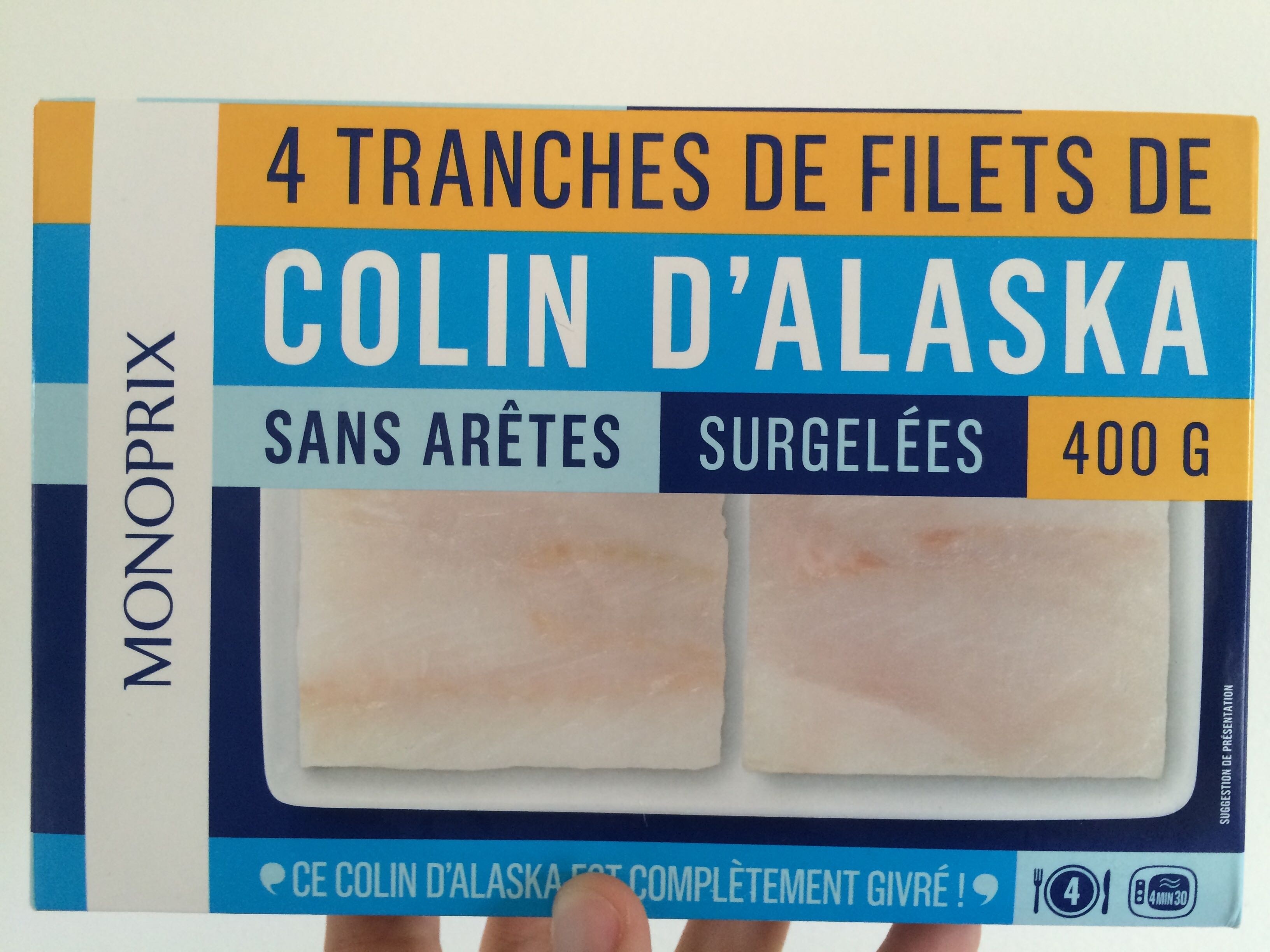 Colin d'Alaska sans arêtes surgelés - Product - fr