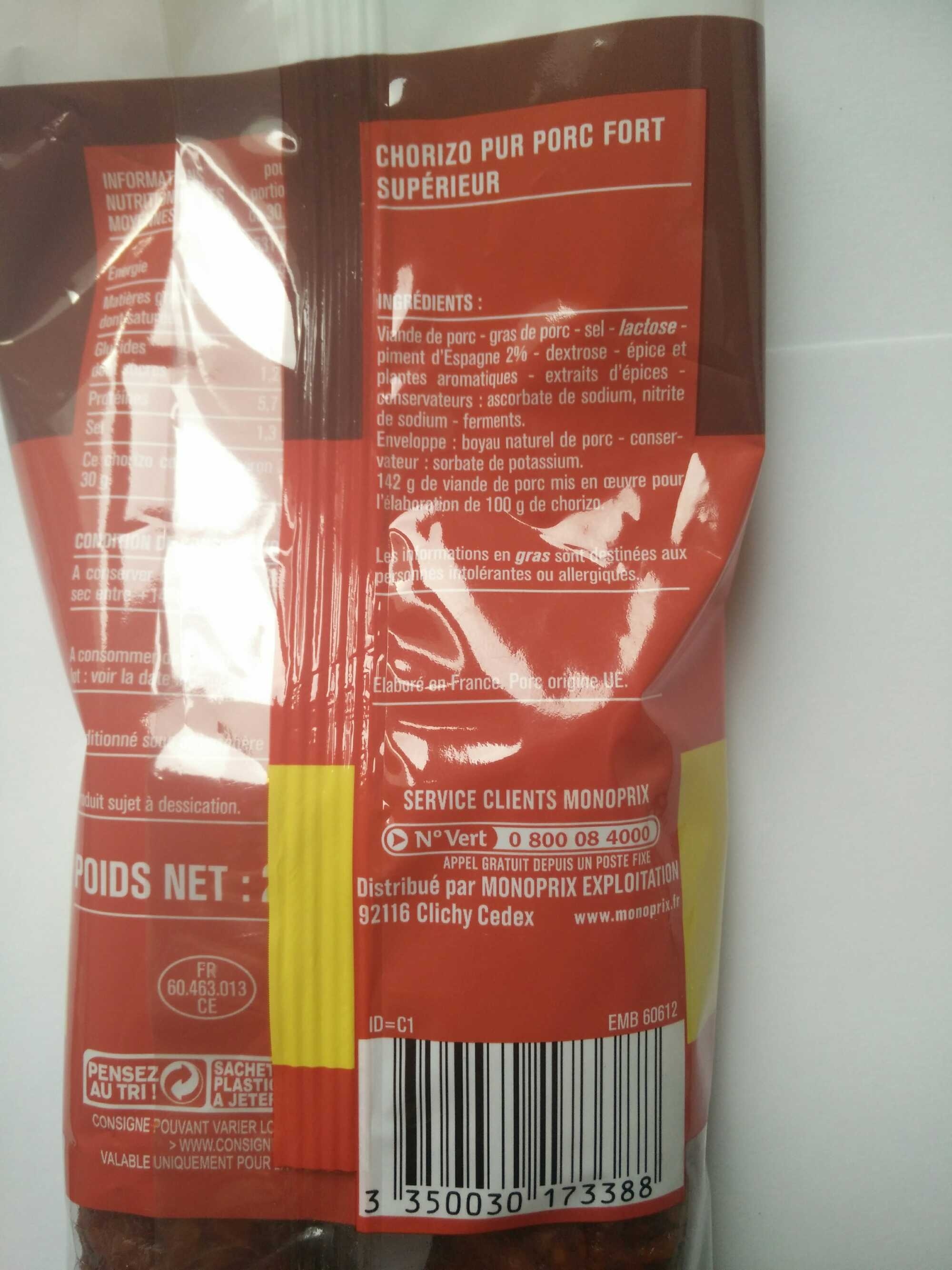 Chorizo fort - Product - en
