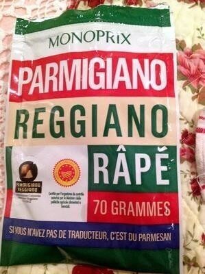 Parmigiano Reggiano AOP râpé (28% MG) - 70 g - Monoprix - Product - fr