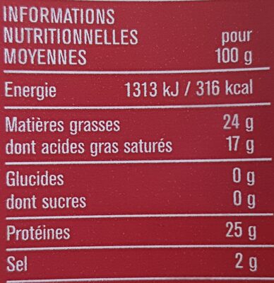 Mimolette Hollandaise en tranches - Nutrition facts - fr