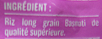 Riz Basmati - Ingredients - fr