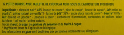 Petit beurre 48 % de chocolat noir - Ingredients - fr