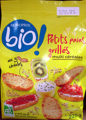 Petits pains grillés multi céréales Bio Monoprix - Product - fr