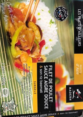 Poulet sauce aigre douce & son riz basmati - Product - fr
