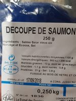 Découpe de saumon fumé - Ingredients - fr