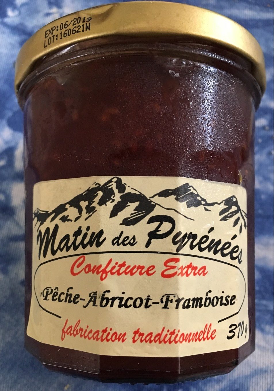 Confiture Pêche Abricot Framboisd - Product - fr