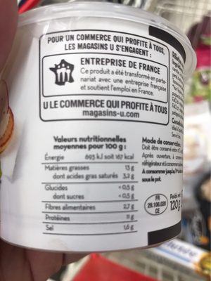 Rillettes aux noix de Saint Jacques Saveurs - Nutrition facts - fr