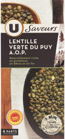 Lentilles vertes du Puy les saveurs - Product - fr