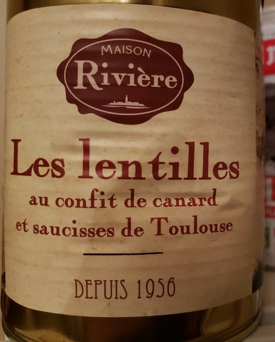 Les lentilles au confit de canard et saucisses de Toulouse - Recycling instructions and/or packaging information - fr