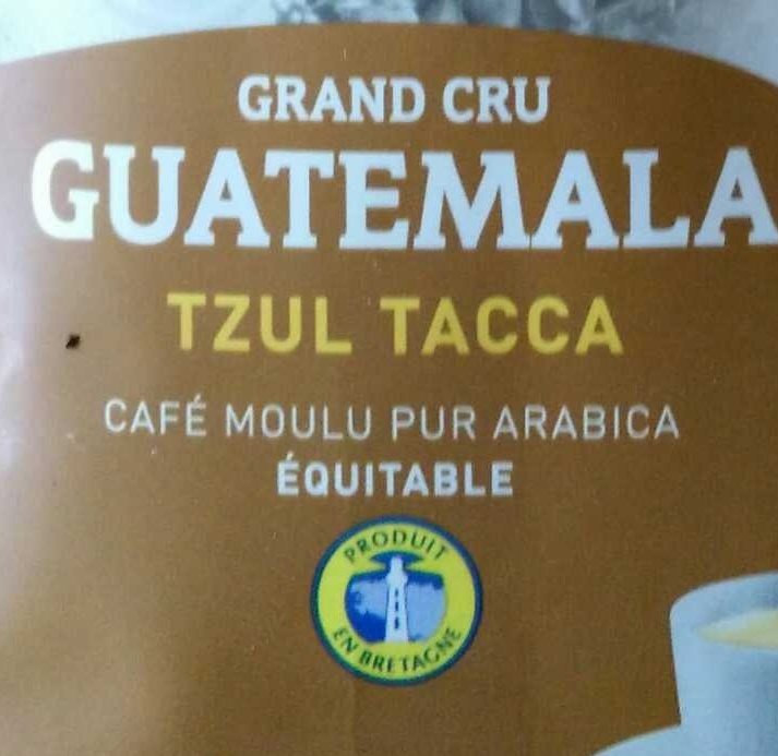 Café Arabica Moulu - Guatémala - Pure Origine - Ingredients - fr