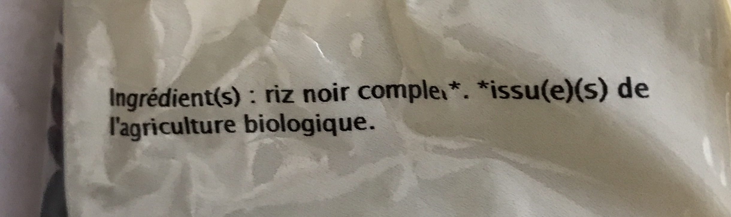Riz Nérone - Ingredients - fr