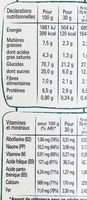 NESTLE FITNESS Chocolat au lait céréales - Nutrition facts - fr