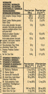 Barres de Céréales NESQUIK - Nutrition facts - fr