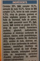 NESTLE GOLDEN GRAHAMS Barres de Céréales 6x25g - Ingredients - fr