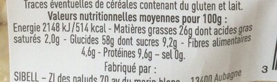 Popcorn sucré - Nutrition facts - fr