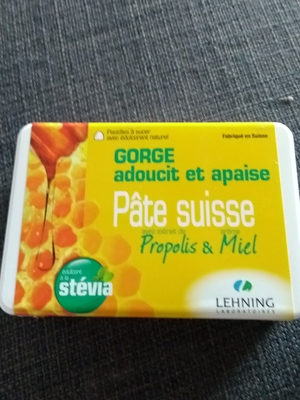 Pâte Suisse Propolis & Miel Lehning - Product - fr