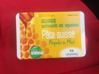 Pâte Suisse Propolis & Miel Lehning - Ingredients - fr