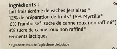 Yaourt Aux Fruits 0% MG - Ingredients