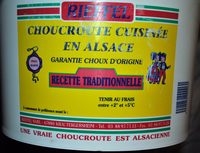 Choucroute Cuisinée en Alsace - Product - fr