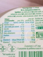 Beurre demi-sel léger 41% - Nutrition facts - fr