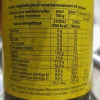 Huile d'olive Vierge Extra - Nutrition facts - en