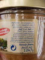 Terrine de foie de volaille aux raisins - Ingredients - fr
