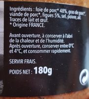 Confit de foie de porc aux figues - Ingredients - fr