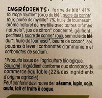Tartinettes à la Myrtille - Ingredients - fr