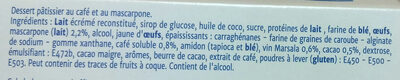 Tiramisu cappuccino☕ - Ingredients - fr