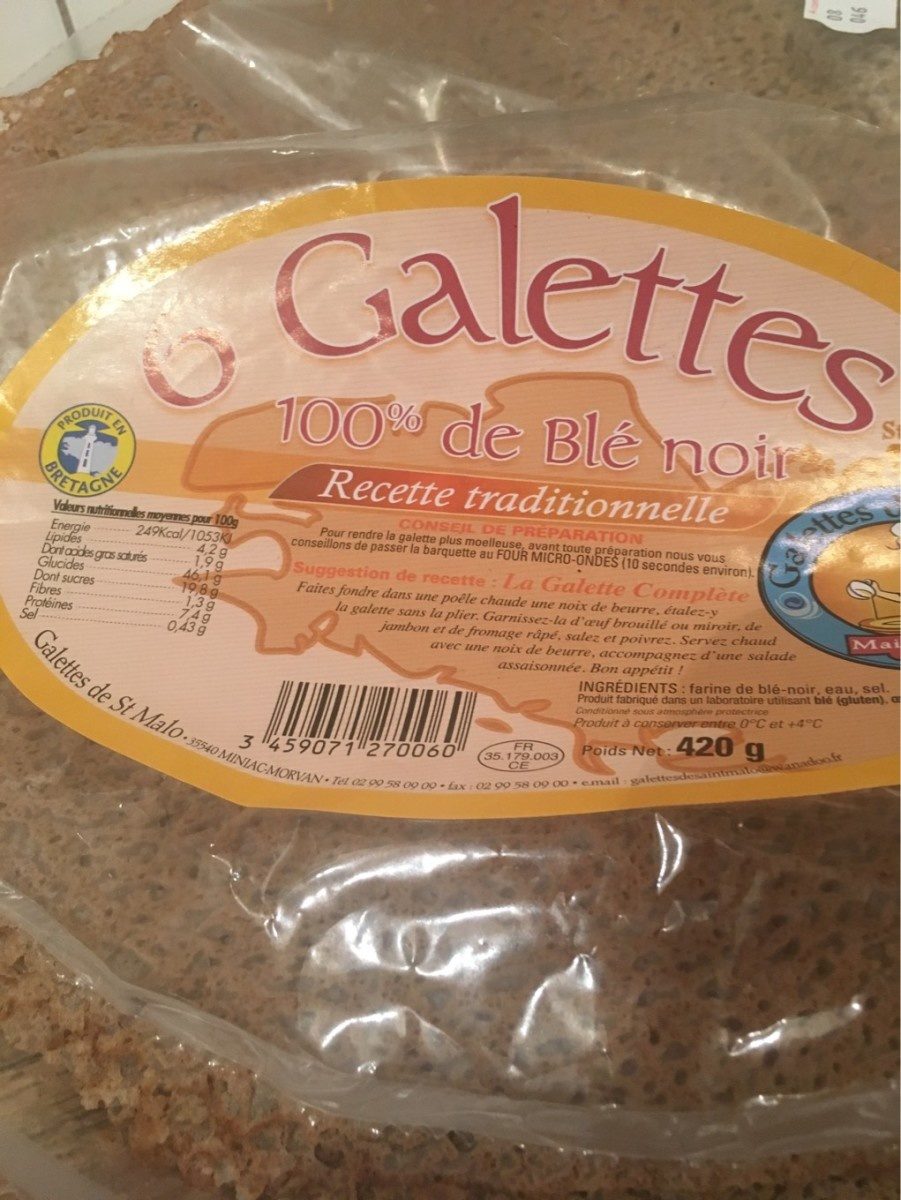 6 Galettes 100% Blé Noir - Product - fr