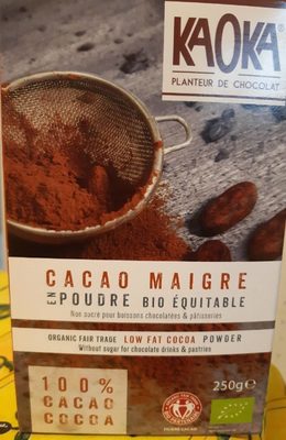 Cacao maigre en poudre bio équitable - Ingredients