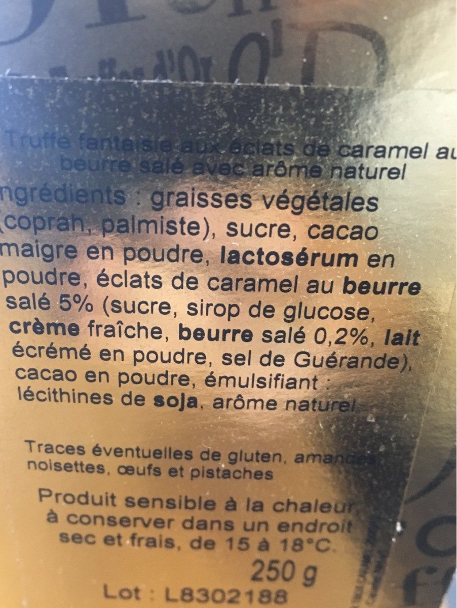 Truffes fantaisie - Ingredients - fr