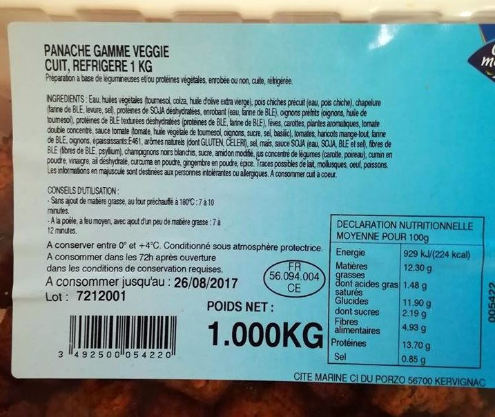 Panaché Gamme Veggie Cuit, Réfrigéré - Product - fr