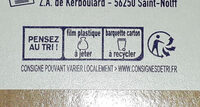 Crêpes jambon fromage 2 x 120 g - Recycling instructions and/or packaging information - fr