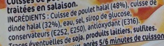 Lardons de poulet - Ingredients - fr