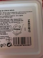 Fromage de chèvre nature - Product - fr