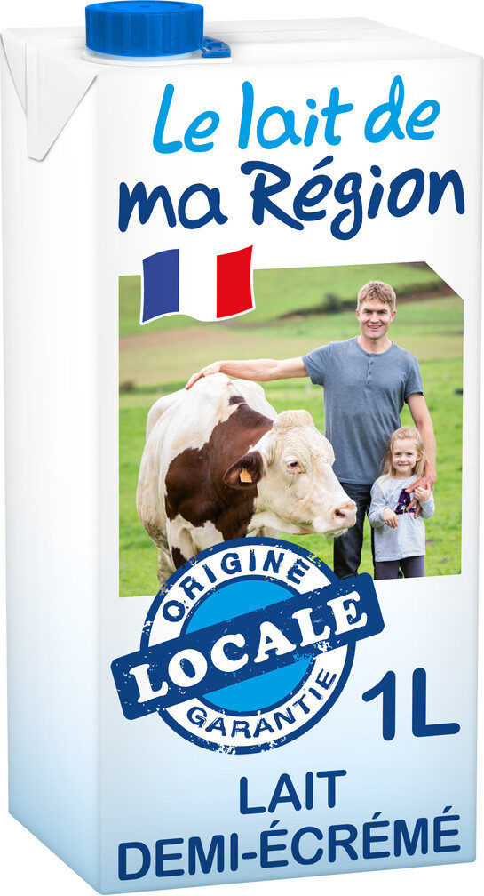 Le lait de ma Région Demi-Écrémé - Product - fr