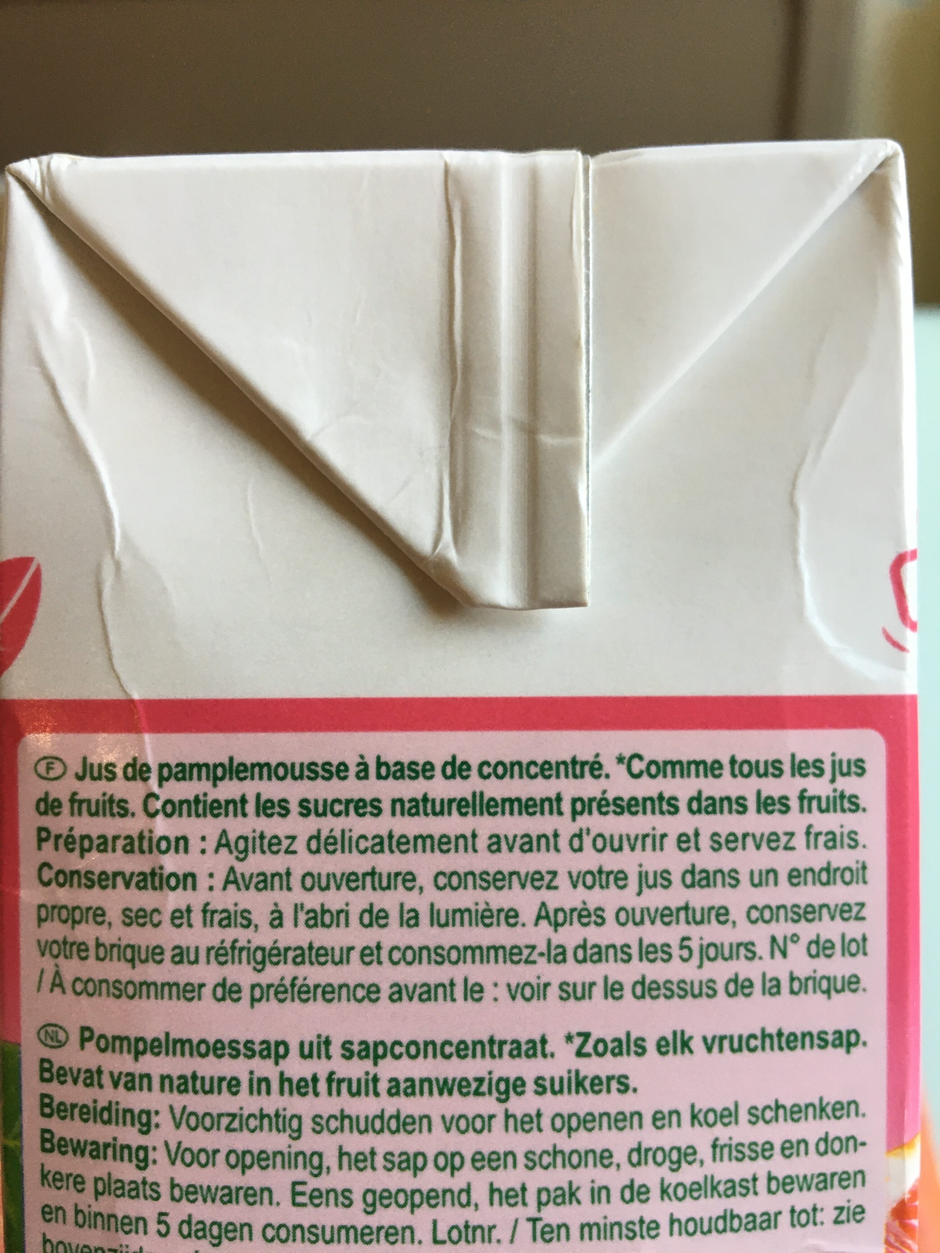 Pamplemousse - Ingredients - fr