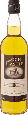 PRODUCT OF SCOTLAND LOCH CASTLE BLENDED SCOTCH WHISKY Distilled & matured in Scotland Aged 12 years FINEST BLEND - Product